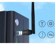 Zenwire Karta Sieciowa Adapter WiFi USB 650 MBps 5Ghz WD-AX301 - 1604725 - zdjęcie 4